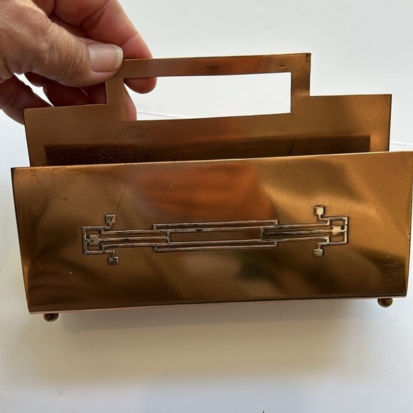 Heintz Art Metal Studio Vintage Bronze Letter Document Holder - Picture 10 of 13